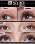 Maybelline New York Lash Sensational Sky High Waterproof Mascara - Lengthening, Curling, Long-Lasting Eye Makeup Maybelline Lash Sensational Sky High - Waterproof Mascara Maybelline New York Lash Sensational Sky High, Waterproof Mascara, Lengthening and Curling Mascara, Long-Lasting Eye Makeup, Easy-to-Apply Mascara, Cosmetics, Eye Makeup, Beauty Products, Makeup Essentials, Long-Lasting Makeup, Smudge-Proof Mascara, Waterproof Makeup, Lash Enhancement, Eye Enhancement