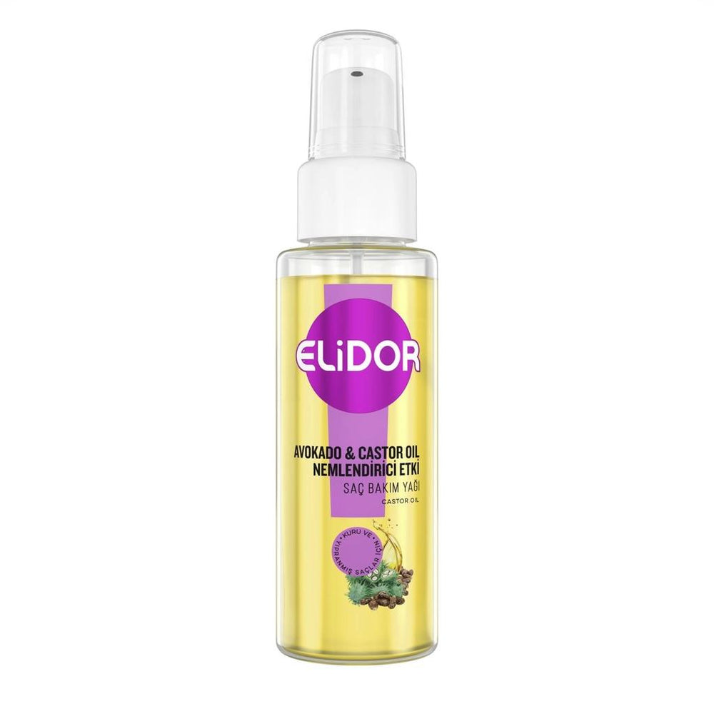 Elidor Avocado & Castor Oil Hydrating Hair Oil 80 ml