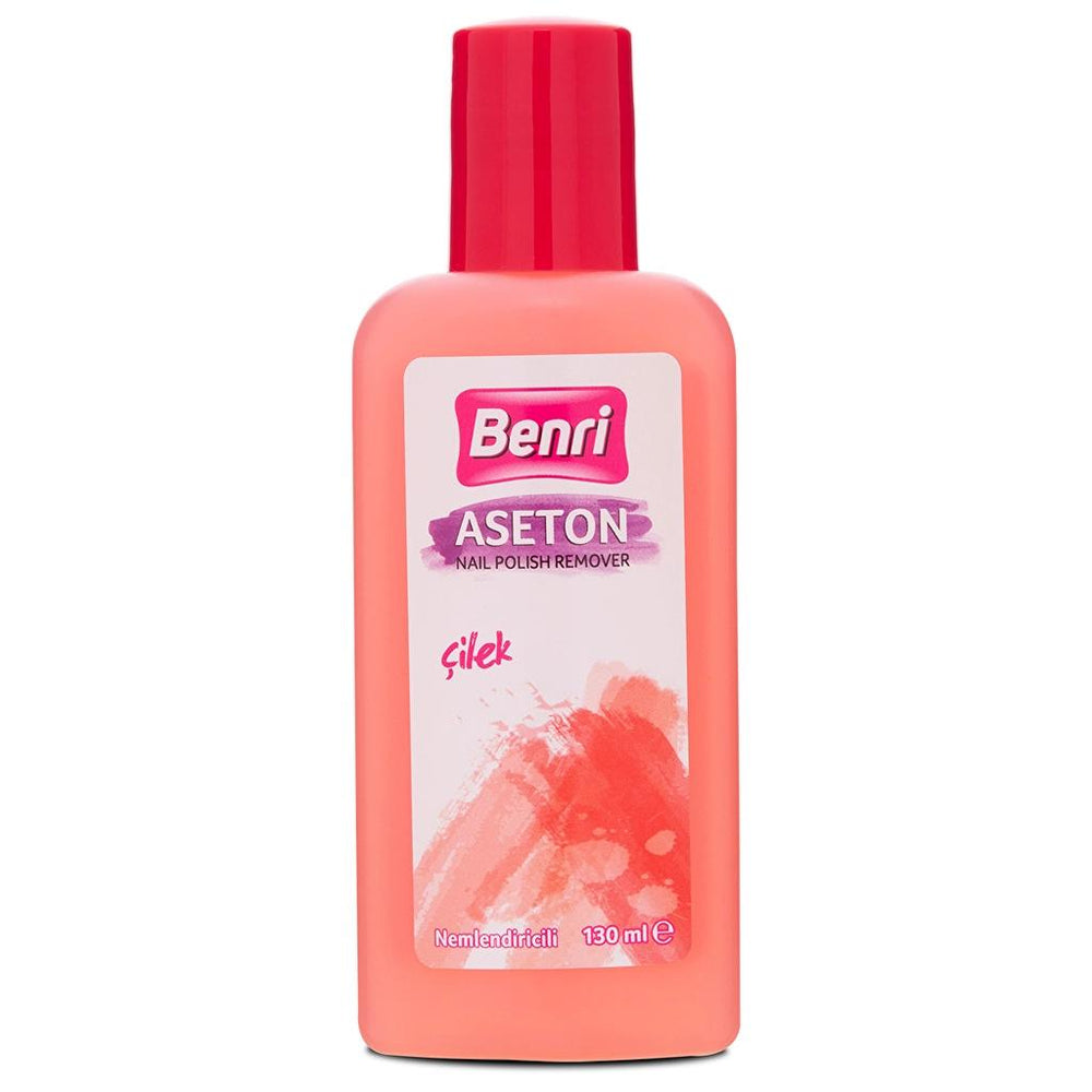 Benri Strawberry Acetone Nail Polish Remover 130 ml