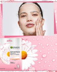 Garnier Chamomile Sheet Mask - Hydrating, Soothing & Relaxing Face Mask for Sensitive Skin - Face Mask