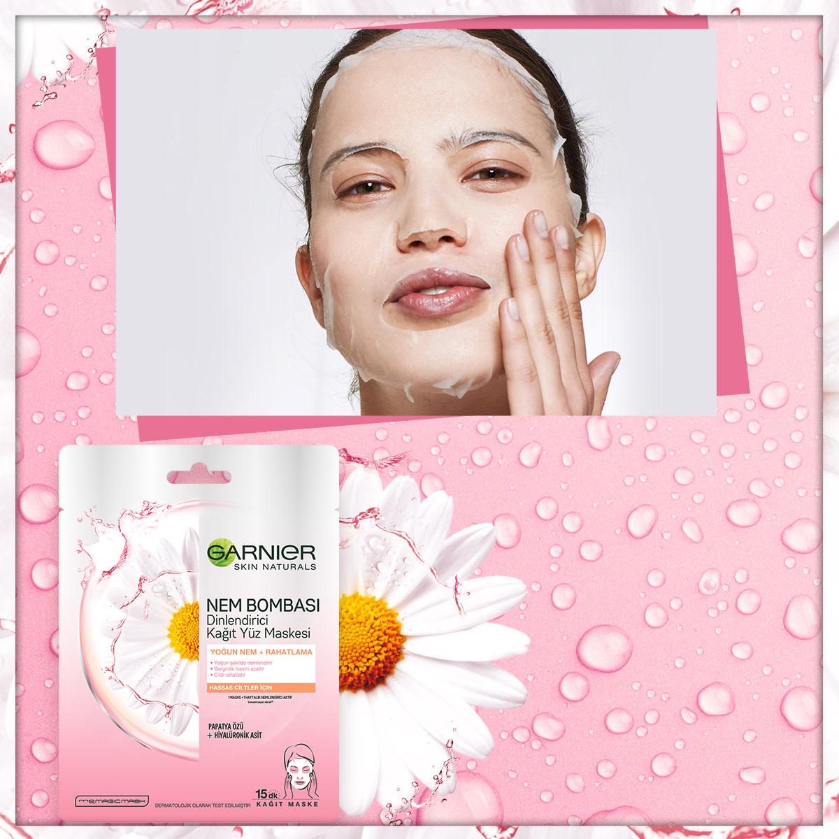 Garnier Chamomile Sheet Mask - Hydrating, Soothing &amp; Relaxing Face Mask for Sensitive Skin Garnier Chamomile Sheet Mask - Hydrate &amp; Relax Garnier sheet mask, chamomile face mask, hydrating sheet mask, sensitive skin care, natural skincare products, chamomile extract, intense hydration, relaxing skincare, self-care routine, skincare for sensitive skin