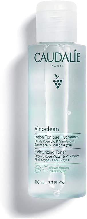 Caudalie Vinoclean Moisturizing Toner - Vegan Skincare for Sensitive Skin, Natural Makeup Remover, 3.38 fl - Makeup Remover