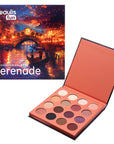 Beaulis Fun Serenade 16-Eyeshadow Makeup Palette - Nude & Dark Shades, Matte & Shimmer Finishes for Day & Night - view 2