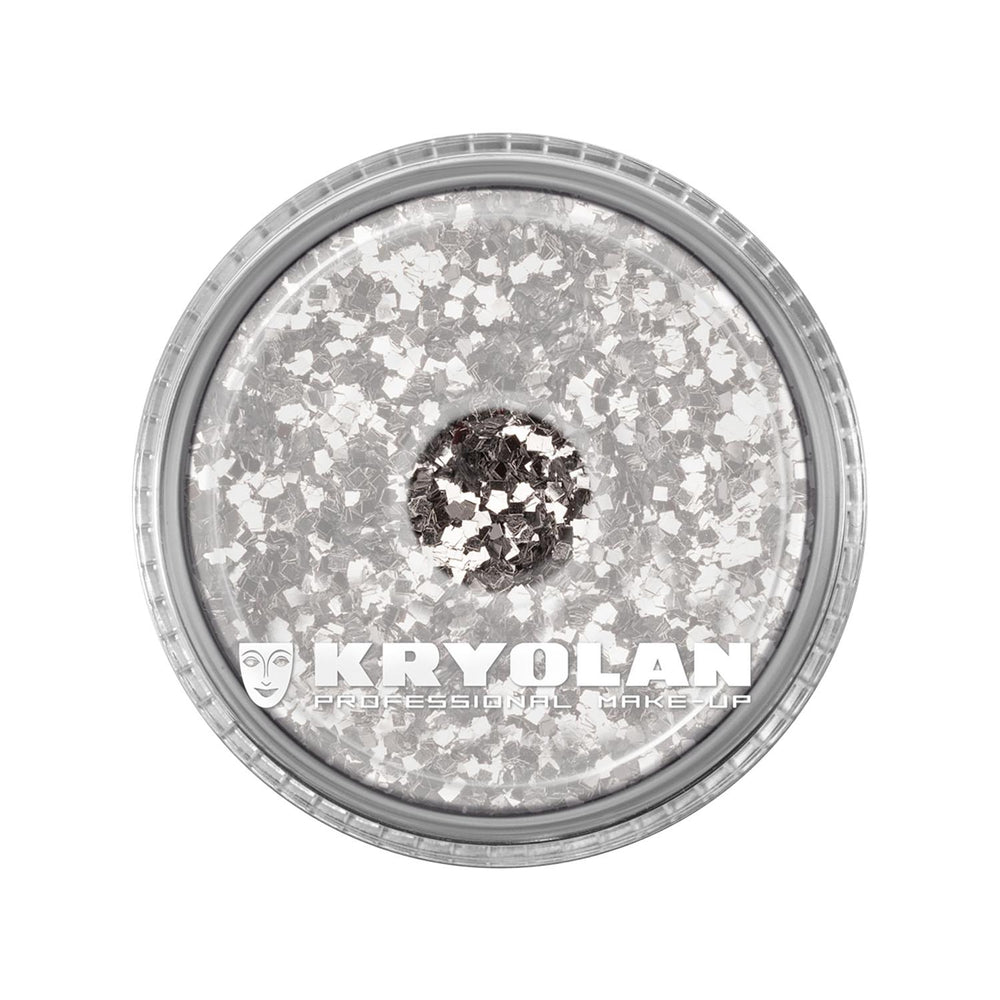 Kryolan Polyester Glimmer Coarse Silver Glitter 4 g