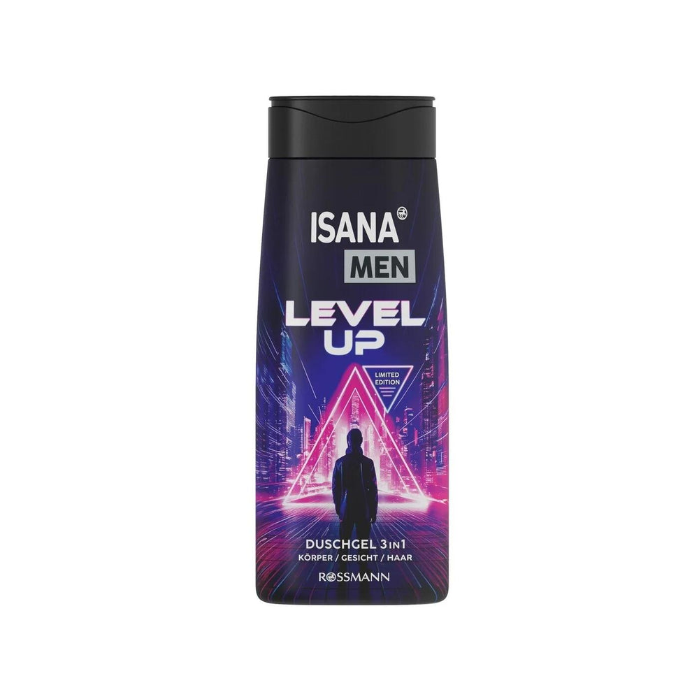Isana Men Level Up Shower Gel Refreshing Body Wash 300 ml