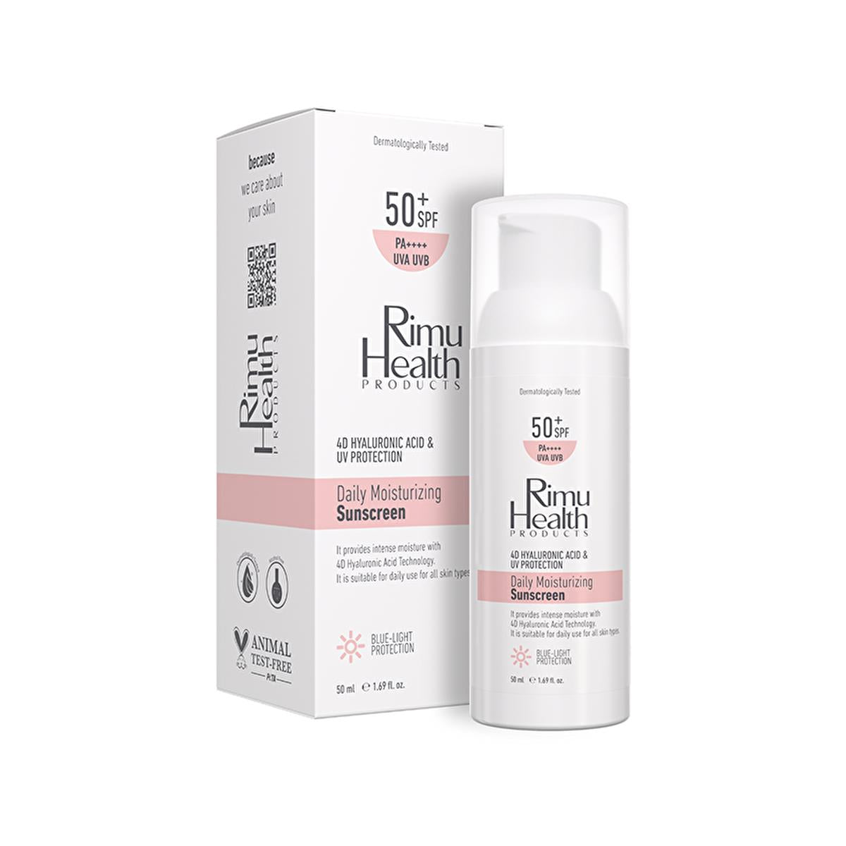 Rimu Health Hyaluronic Acid Daily Sunscreen - SPF UVA/UVB Protection, Lightweight, Moisturizing, Sensitive Skin - 50ml Rimu Health Hyaluronic Acid Sunscreen - Daily UVA/UVB Protection sunscreen, hyaluronic acid sunscreen, daily sunscreen, sun protection, UVA protection, sunscreen for sensitive skin, moisturizing sunscreen, ceramide sunscreen, broad spectrum sunscreen, lightweight sunscreen, Rimu Health, skin care, face sunscreen, body sunscreen, dry skin, sensitive skin, all skin types, hydration, moisturiz