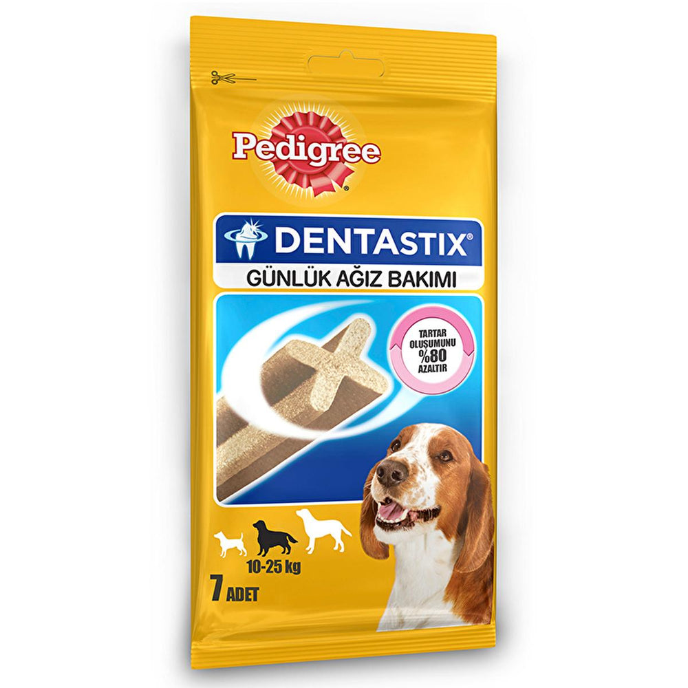 Pedigree Dentastix Dog Treats for Dental Health - 7 Count - Natural, X-Shaped Dental Chews for Dogs - Toothpaste