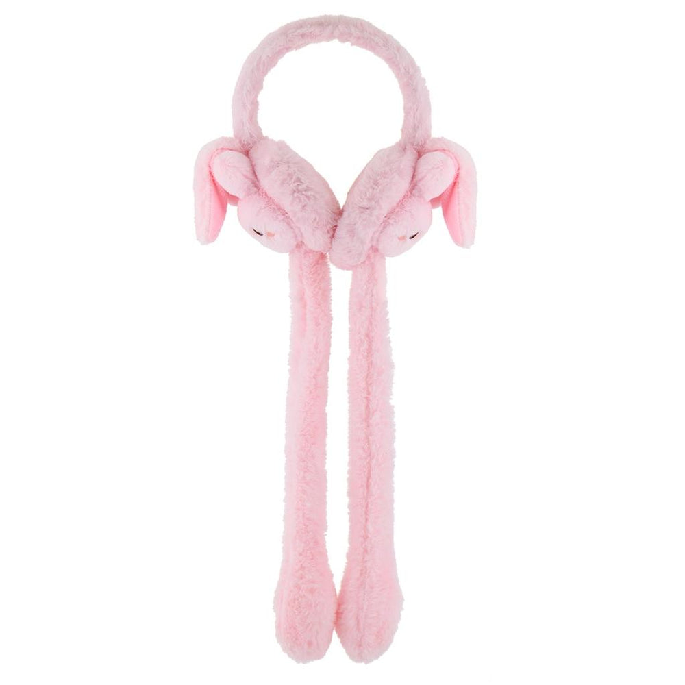 Eklips Pink Cat Plush Earmuffs for Kids Soft Warmth 1 Count