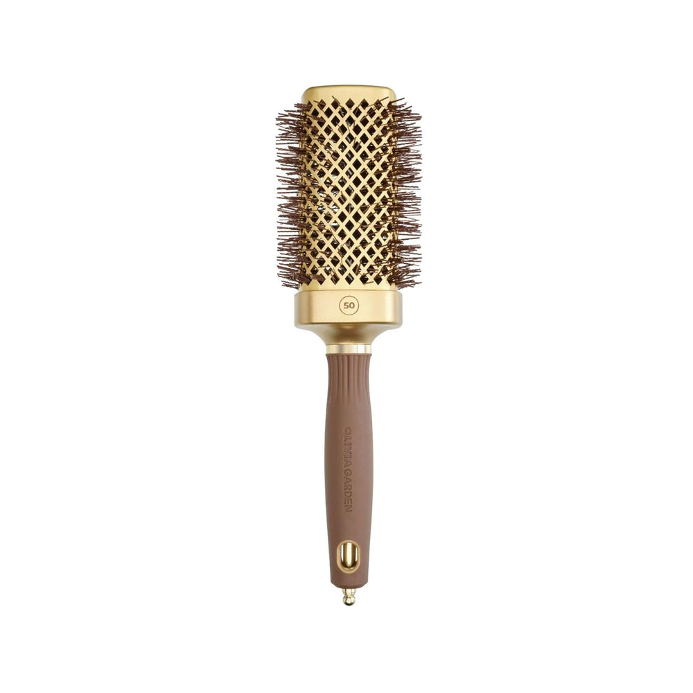 Olivia Garden Expert Blowout Straight Wavy Bristle Hair Brush - Professional Blowout Styling Tool for - Hair Accessories