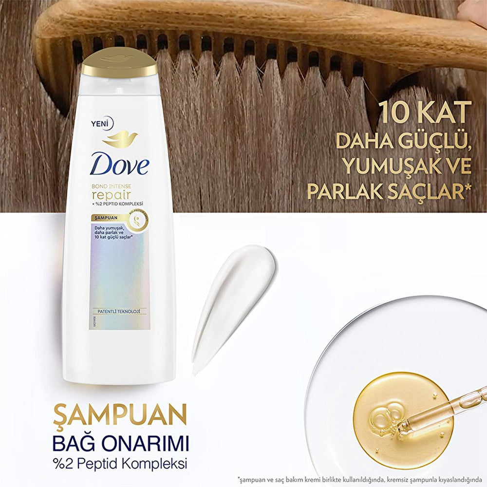 Dove Bond Intense Repair Shampoo - Advanced Hair Repair for Damaged & Chemically Treated Hair, Peptide Complex, 13.53 fl oz Dove Bond Intense Repair Shampoo: Fix Damaged Hair Dove Bond Intense Repair Shampoo, Hair Repair Shampoo, Damaged Hair Treatment, Peptide Complex Shampoo, Shampoo for chemically treated hair, Shampoo for heat damaged hair, Hair strengthening shampoo, Bio-Protein Care Shampoo, Dove hair repair, shampoo for damaged hair repair, Dove, hair shampoo, damaged hair, chemically treated hair, h