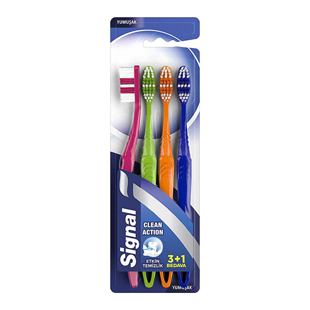 Signal Soft Bristle Manual Toothbrush - Gentle Oral Care, Ergonomic Design for Effective Teeth Cleaning - view 6