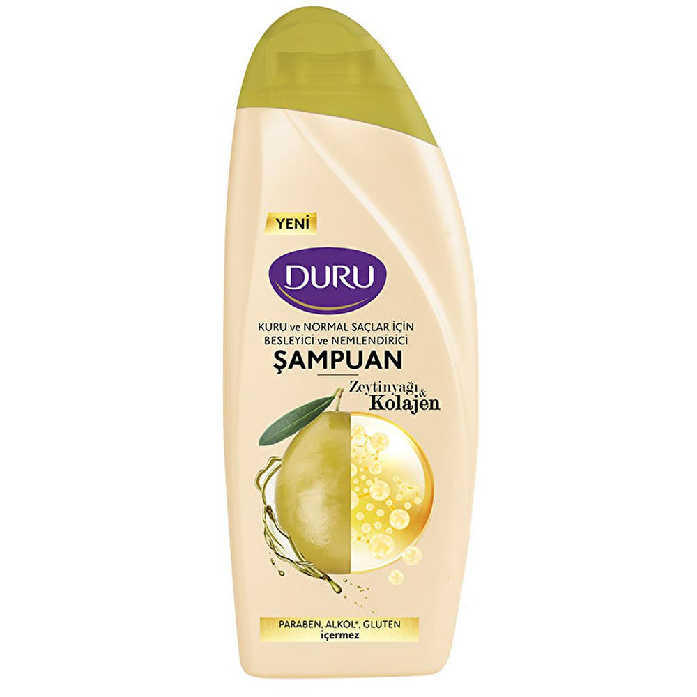 Duru Shampoo with Collagen & Olive Oil - Nourishing Formula for Dull Hair | 16.9 fl. oz. - Shampoo