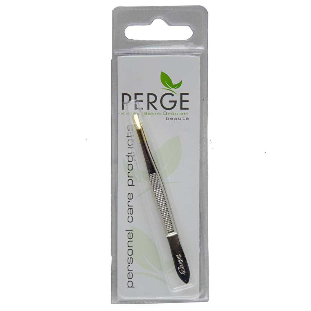 Perge Solingen Gold Plated Tweezers - Precision Grooming Tool for Eyebrow Shaping & Small Object Handling - view 2