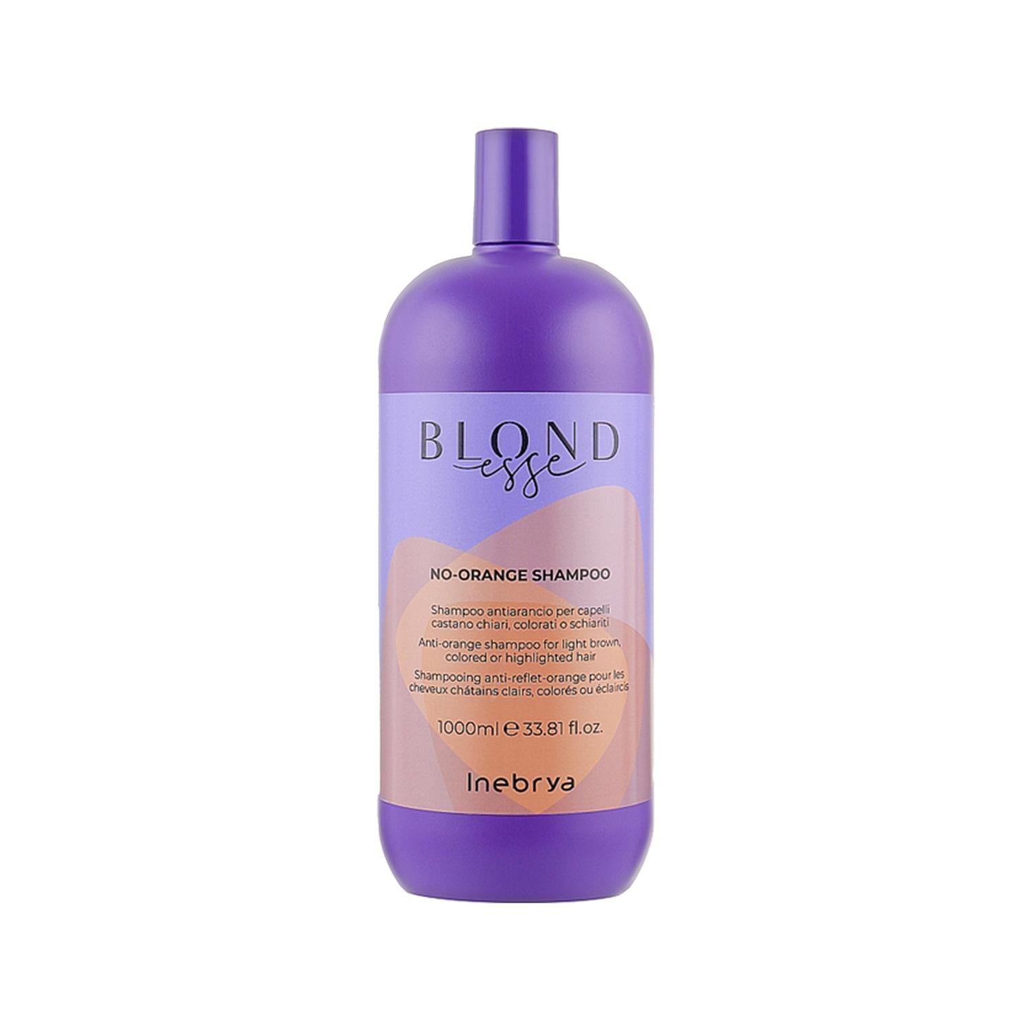 Inebrya Blondesse No Orange Shampoo for Blonde Hair - 1000ml, Color-Treated Hair Care Inebrya Blondesse No Orange Shampoo for Blonde Hair Blonde hair shampoo, Inebrya Blondesse, No Orange shampoo, Color-treated hair care, Blonde hair care products, hair care, color maintenance, blonde hair maintenance, gentle shampoo, long-lasting supply