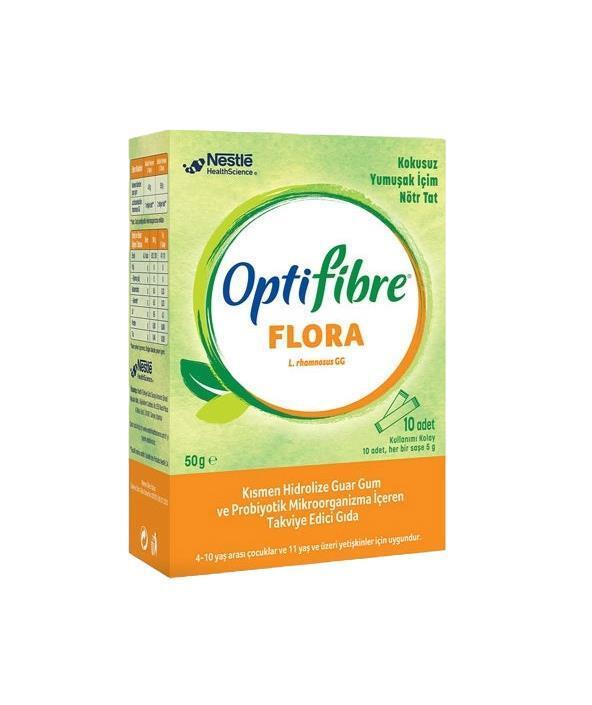 Nestle Optifibre Flora - 5g Fiber Supplement Sachets for Digestive Health Support - Vitamin & Supplement