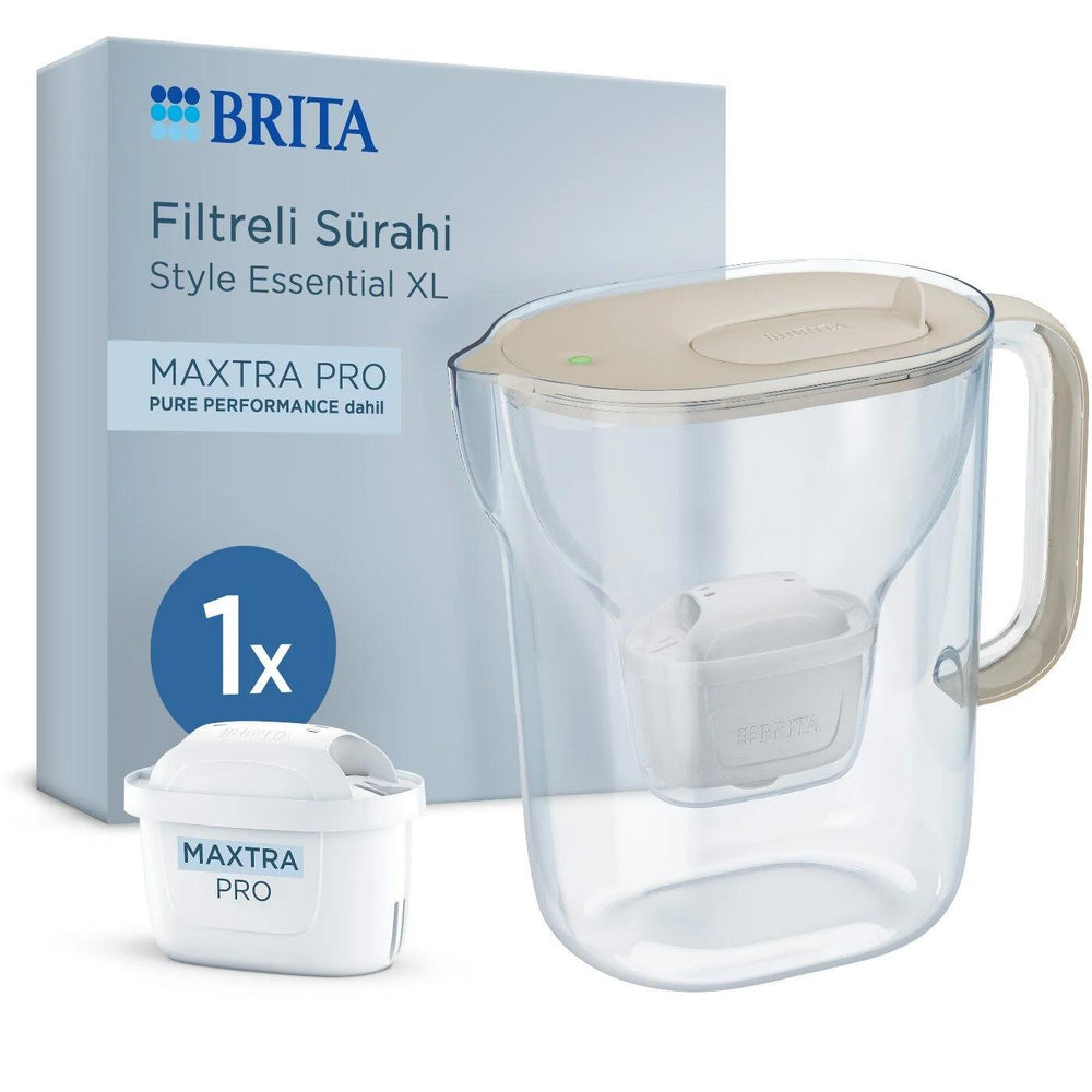 Brita Style Essential XL Water Filter Pitcher Sand Beige 3.6L