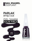 Flormar Long-lasting Nail Enamel - Yoğun Pigmentli Oje 492 Eggplant - Nail Care & Beauty - Nail Polish