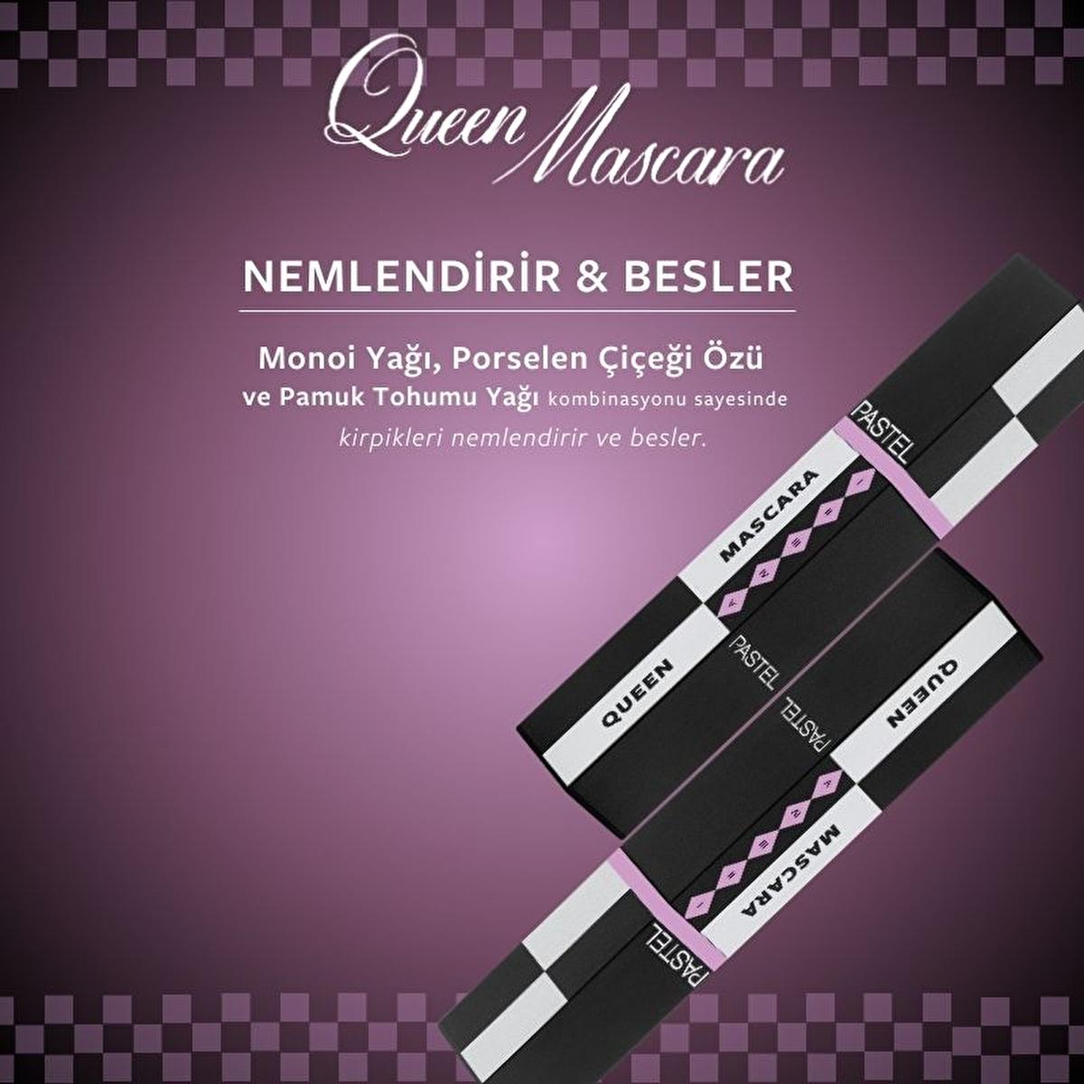 Pastel Queen Long-Lasting, Nourishing Mascara for Volumized & Lifted Lashes Pastel Queen Long-Lasting Mascara - Volumize & Lift Mascara, Long-lasting mascara, Nourishing mascara, Volumizing mascara, Lifting mascara, Cosmetics, Eye makeup, Silicone brush mascara, Monoi oil, Cottonseed oil, Beauty products, Makeup essentials, Long-lasting makeup, Volumized lashes, Lifted lashes, Eye care, Beauty routine, Makeup for special occasions