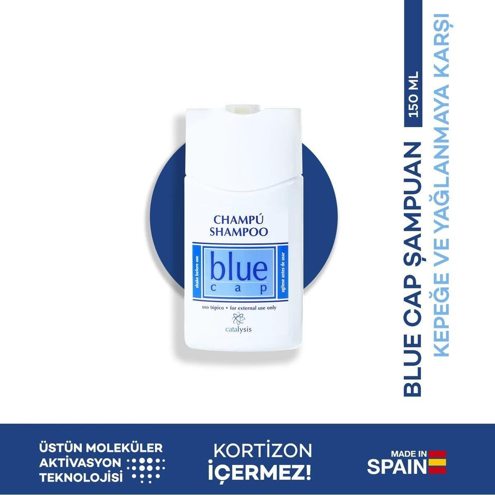 Blue Cap Anti-Dandruff Shampoo - Cortisone-Free, Natural Ingredients for Scalp Care - 5.07 fl oz Blue Cap Anti-Dandruff Shampoo - Natural & Cortisone-Free anti-dandruff shampoo, scalp care, natural ingredients, cortisone-free shampoo, dandruff treatment, scalp hygiene, Blue Cap, hair care, shampoo, flake-free, oily scalp, itchy scalp, natural shampoo, cortisone-free hair care
