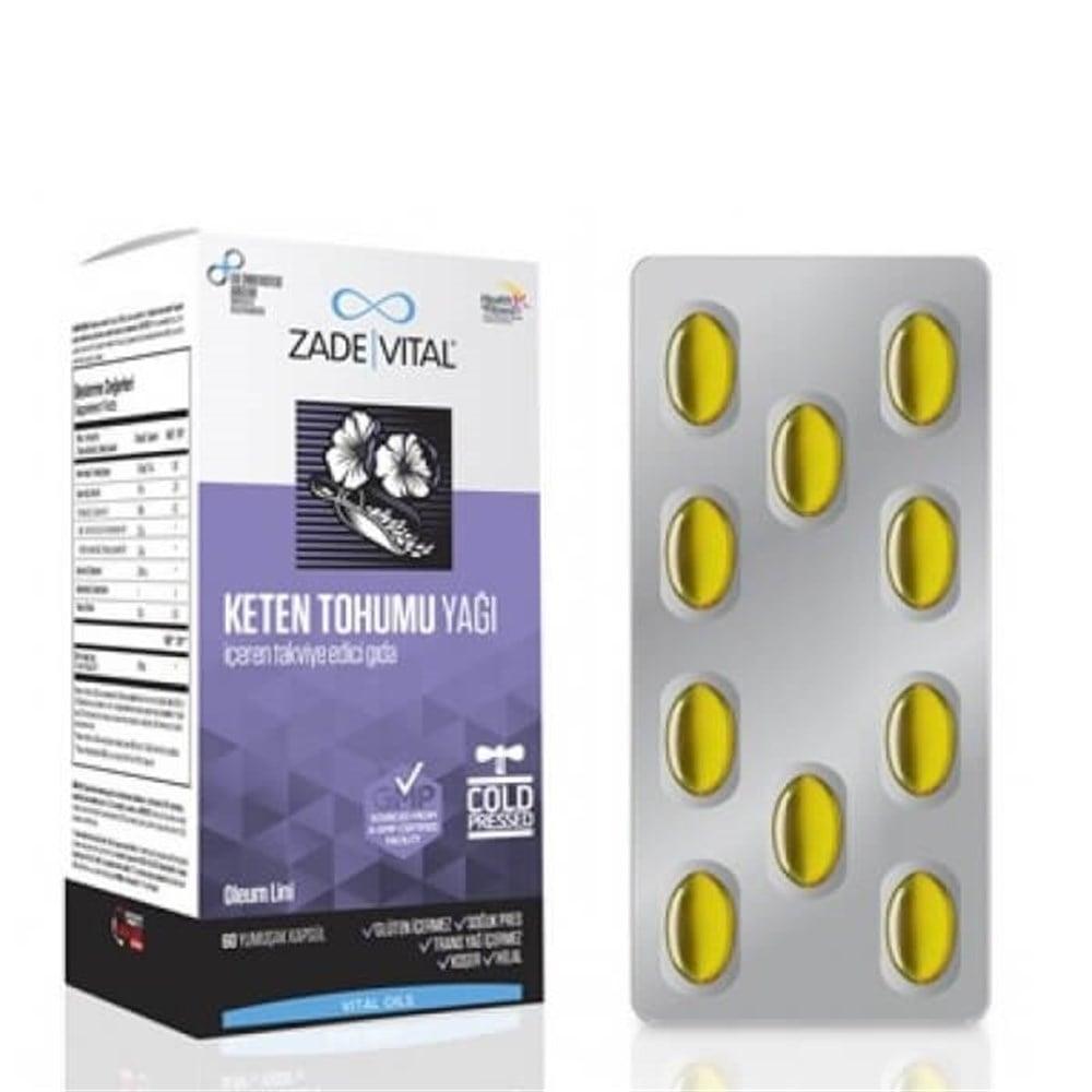 Zade Vital Flaxseed Oil Capsules - Plant-Based Omega 3 Supplement, 60 Count Zade Vital Flaxseed Oil Capsules - Omega 3 Supplement flaxseed oil capsules, Omega 3 supplement, plant-based Omega 3, cold-pressed flaxseed oil, ALA supplement, dietary supplement, heart health, vegetarian, vegan, nutritional support, wellness, health supplements, Omega 3 fatty acids, alpha-linolenic acid