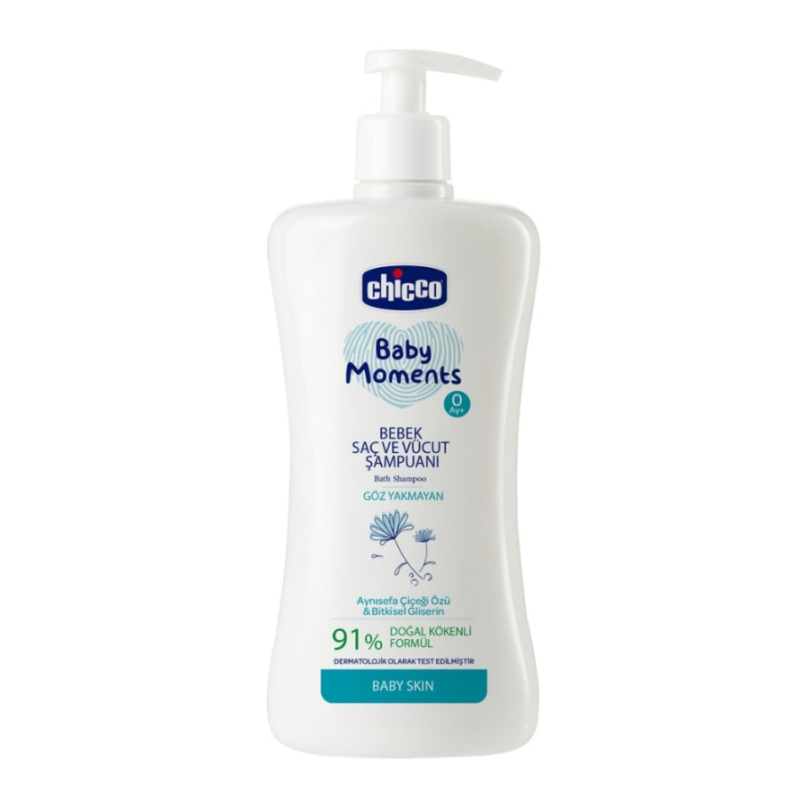 Chicco Baby Moments Natural Hair & Body Shampoo 500 ml