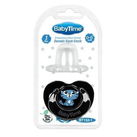 Baby Time BT152 Orthodontic Silicone Pacifier with Cover 0-6m