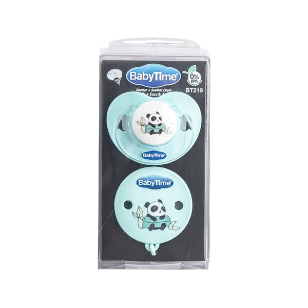 Baby Time BT219 Pacifier and Clip Set for Infants