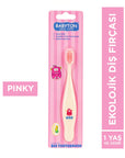 Babyton Pinky Ecological Kids Toothbrush with Soft Bristles