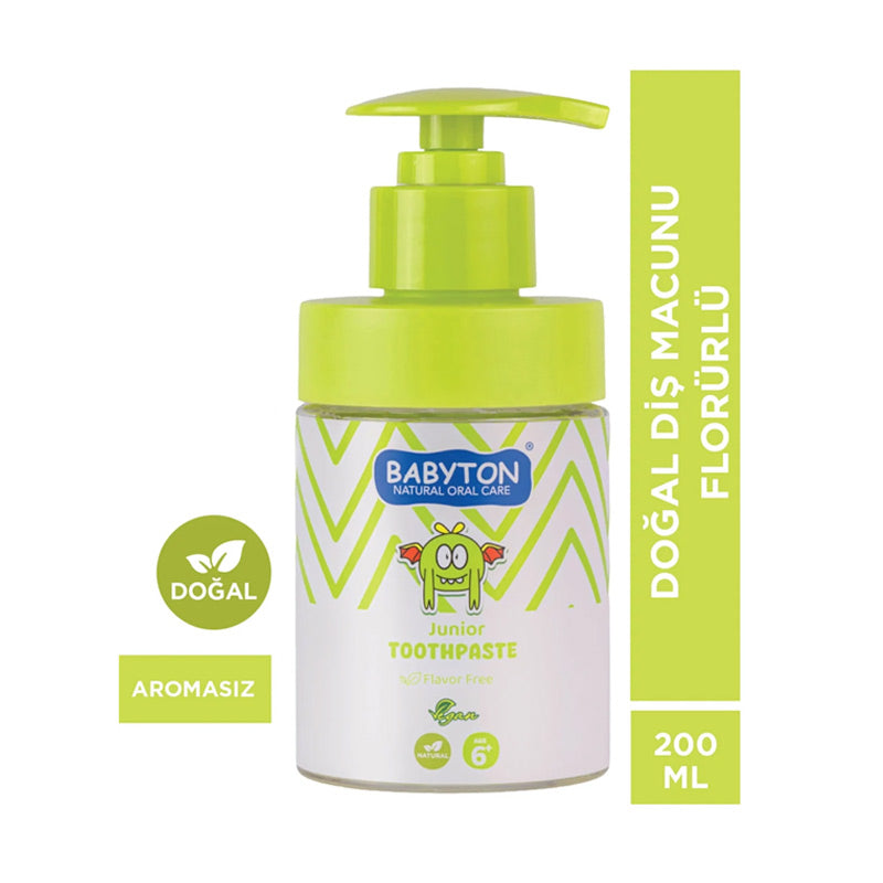 Babyton Junior Flavor Free Toothpaste for Kids 200 ml