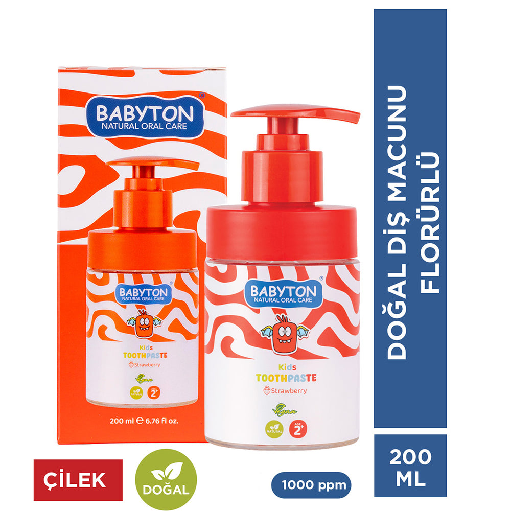 Babyton Kids Strawberry Toothpaste for Ages 2+ 200ml
