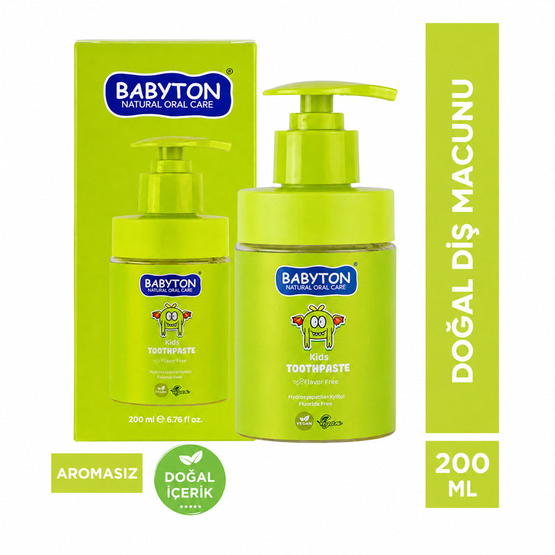 Babyton Kids Toothpaste Fluoride Free Gentle Cleaning 200 ml
