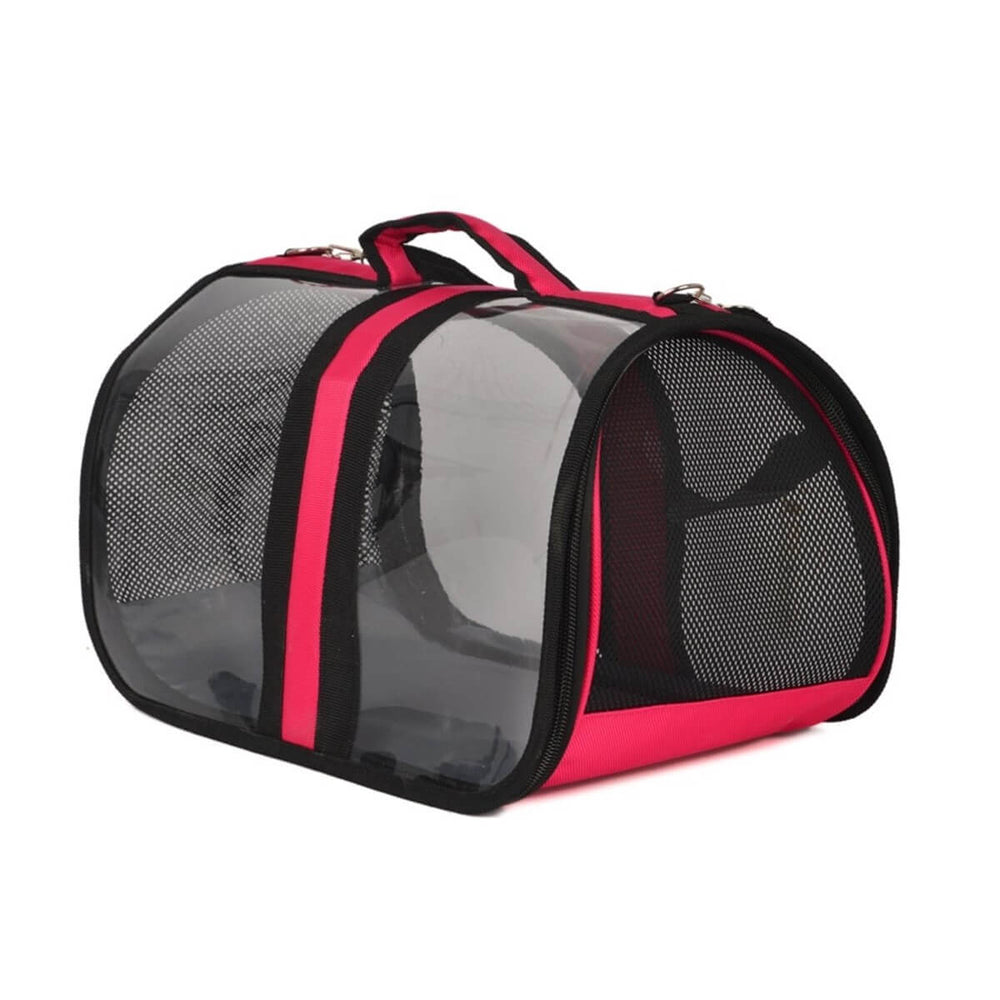 Bacco Milano Transparent Pet Carrier Bag Pink 1 Unit