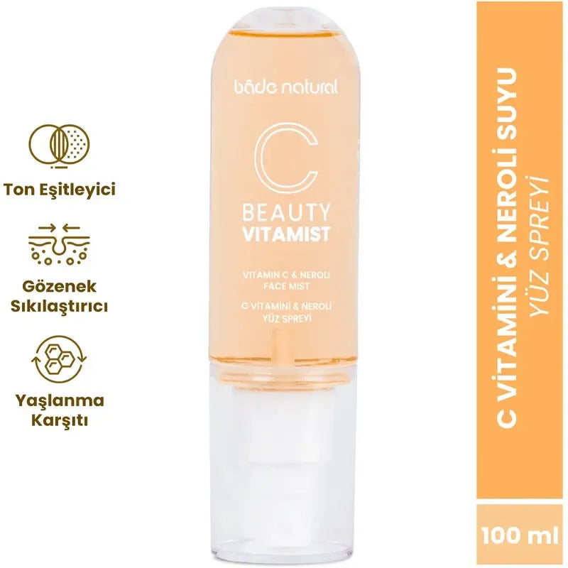 Bade Natural Vitamin C & Neroli Face Mist for Brightening 100ml