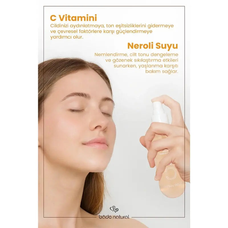 Bade Natural Vitamin C & Neroli Face Mist for Brightening 100ml