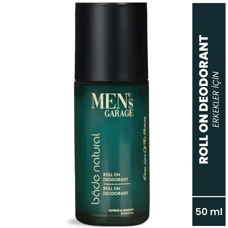 Bade Natural Men's Garage Natural Roll-On Deodorant 50ml