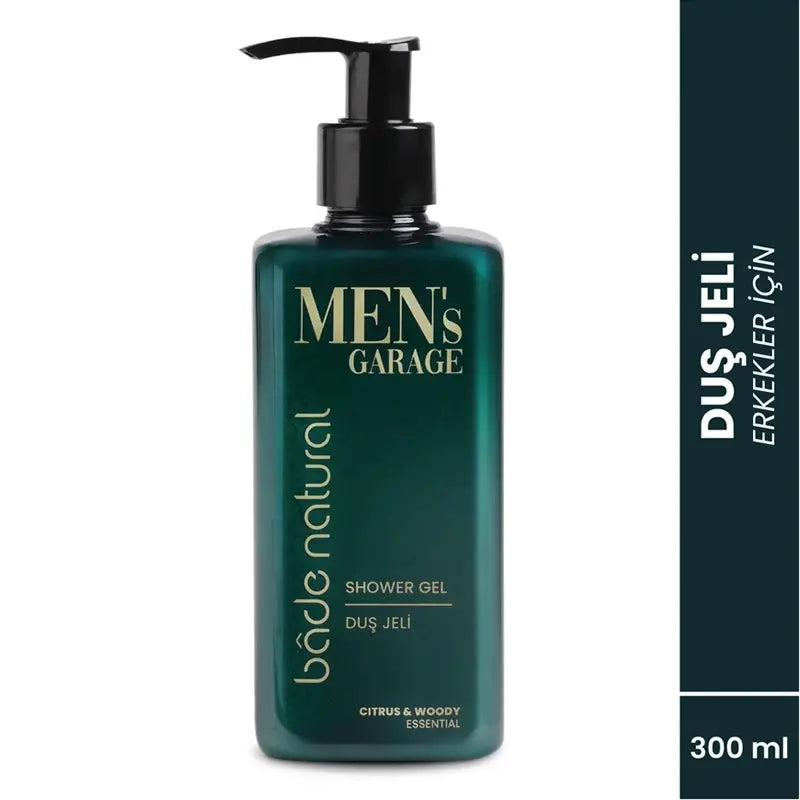 Bade Natural Men's Garage Shower Gel with Aloe Vera 300ml