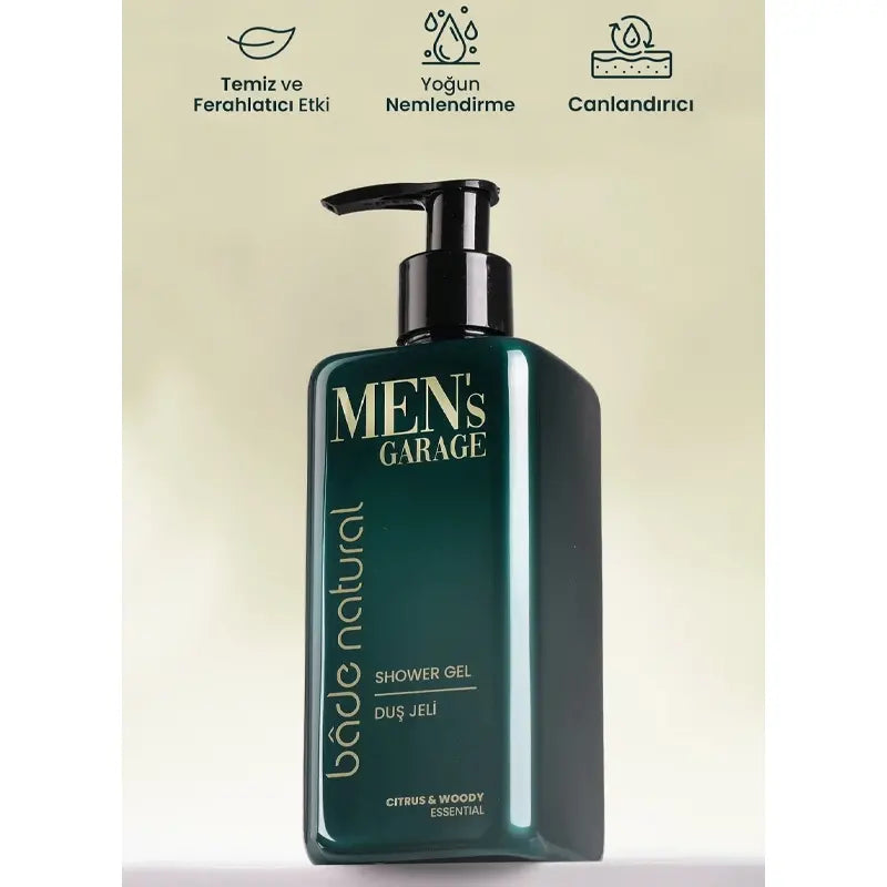 Bade Natural Men's Garage Shower Gel with Aloe Vera 300ml