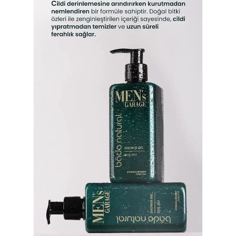 Bade Natural Men's Garage Shower Gel with Aloe Vera 300ml