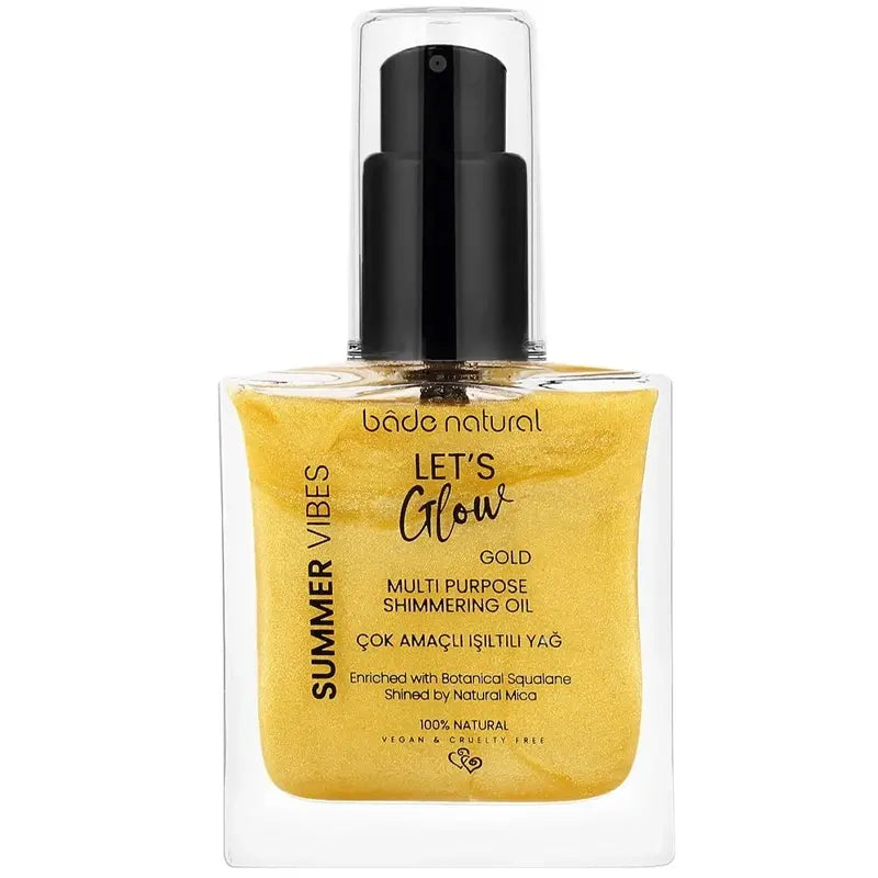Bade Natural Summer Vibes Lets Glow Shimmering Oil Gold 50ml