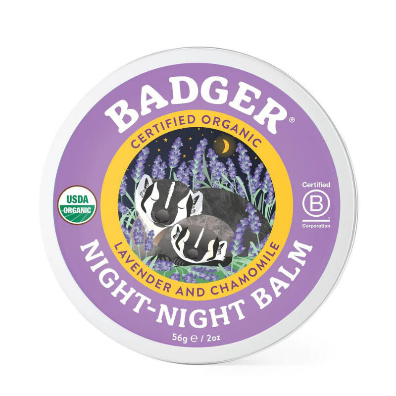 Badger Organic Night Balm Soothing Aromatherapy Care 2oz