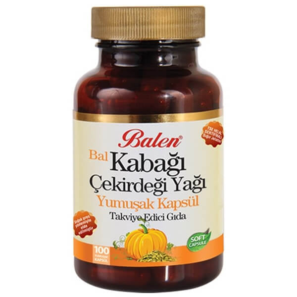 Balen Pumpkin Seed Oil 1380 mg Softgels - 100 Capsules