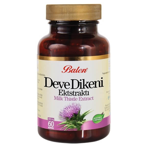 Balen Milk Thistle Extract Capsules for Liver Support 60 Count
