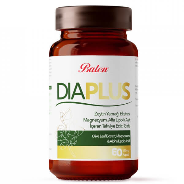 Balen Dia Plus Olive Leaf &amp; Alpha Lipoic Acid 60 Caps