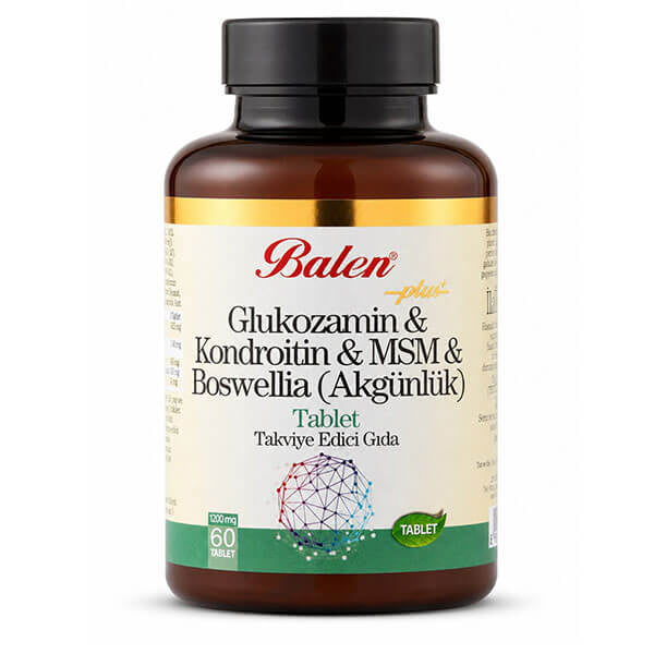 Balen Glucosamine Chondroitin MSM & Boswellia 1200 mg 60 Tablets