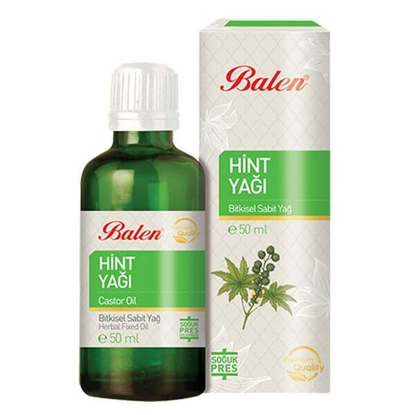 Balen Cold Pressed Castor Oil for Hair &amp; Skin 50 ml
