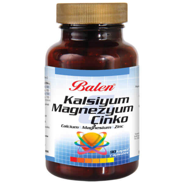 Balen Calcium Magnesium Zinc Mineral Supplement 90 Capsules