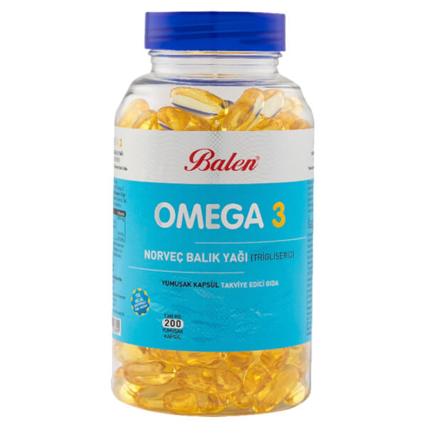 Balen Omega 3 Fish Oil 1380 mg Dietary Supplement 200 Capsules