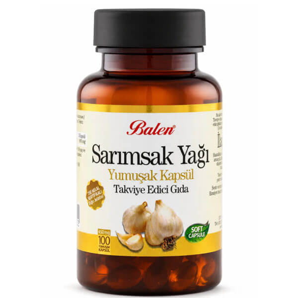 Balen Garlic Oil 450mg Dietary Supplement 100 Softgels