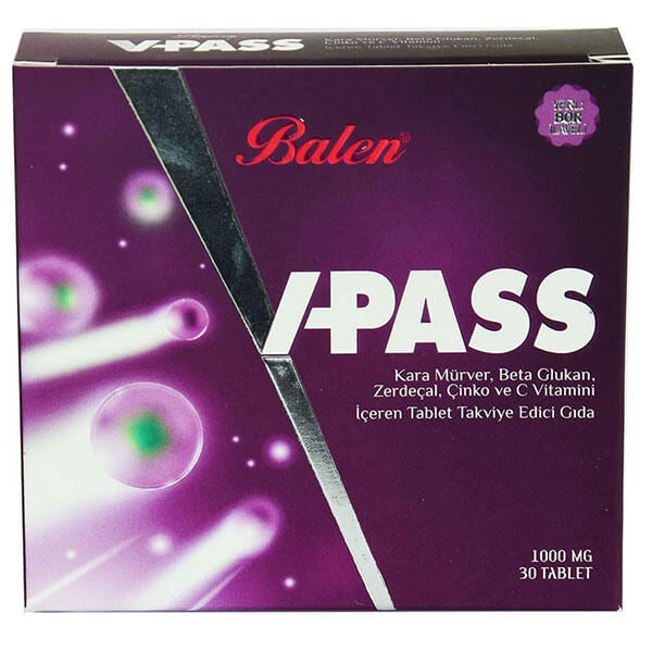 Balen V Pass Elderberry, 30 Tablets