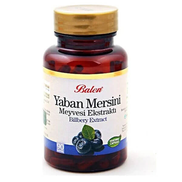 Balen Bilberry Fruit 375 mg Dietary Supplement 90 Capsules